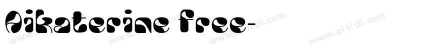 Aikaterine free字体转换